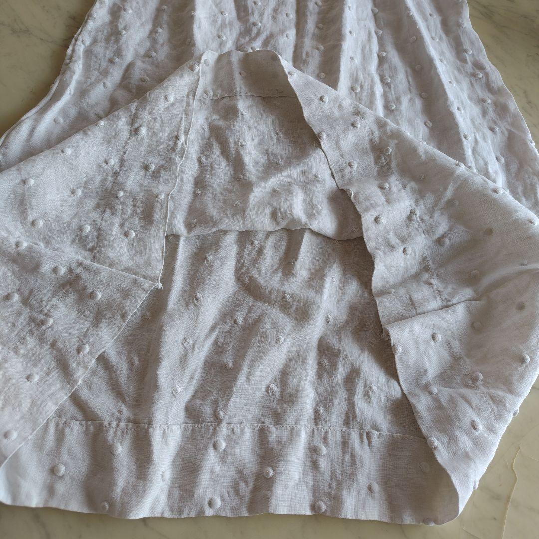 アンティークリネンドレス製作途中
