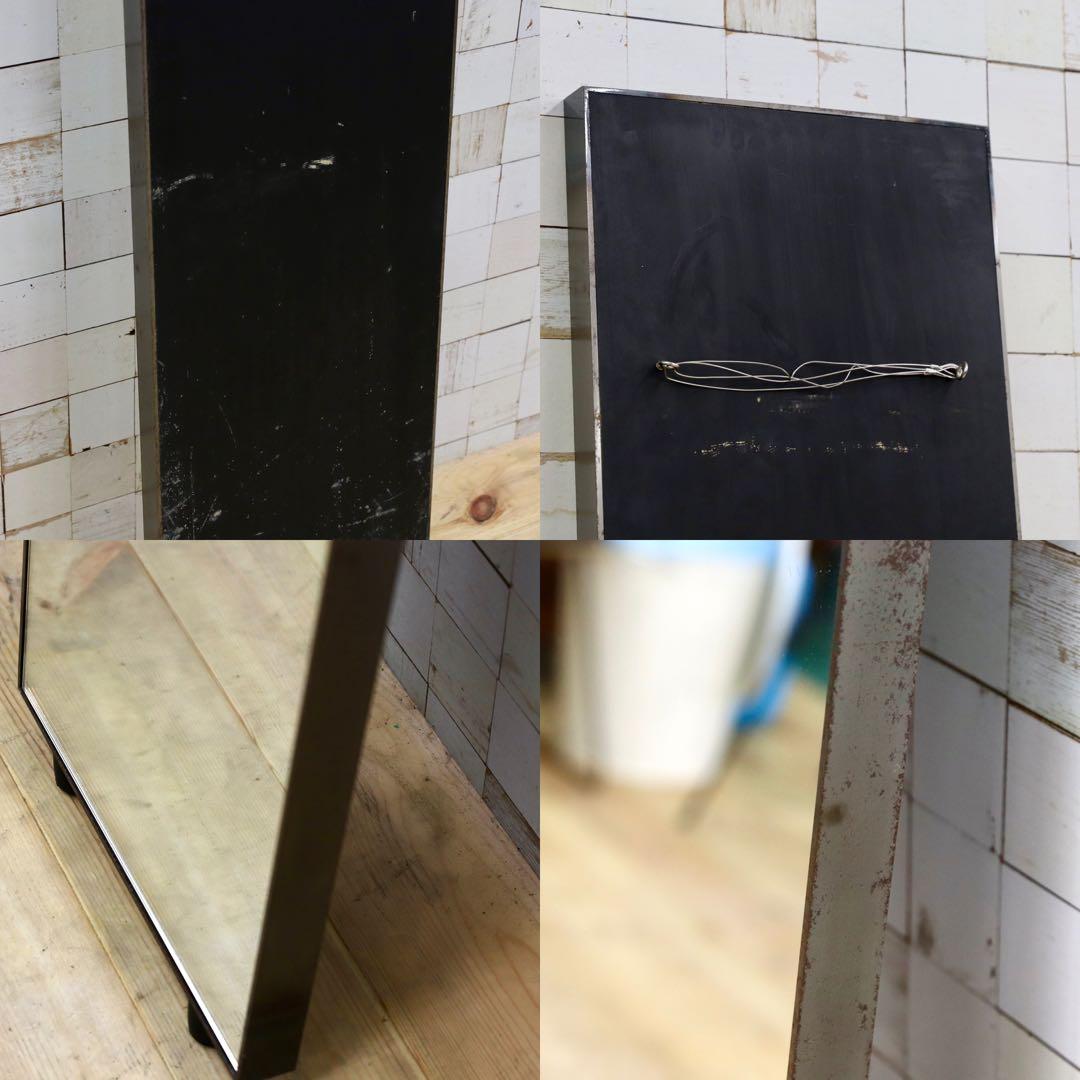 GMHK820○アイアンフレーム インダストリアル ミラー 姿見 鏡 ヴィンテー