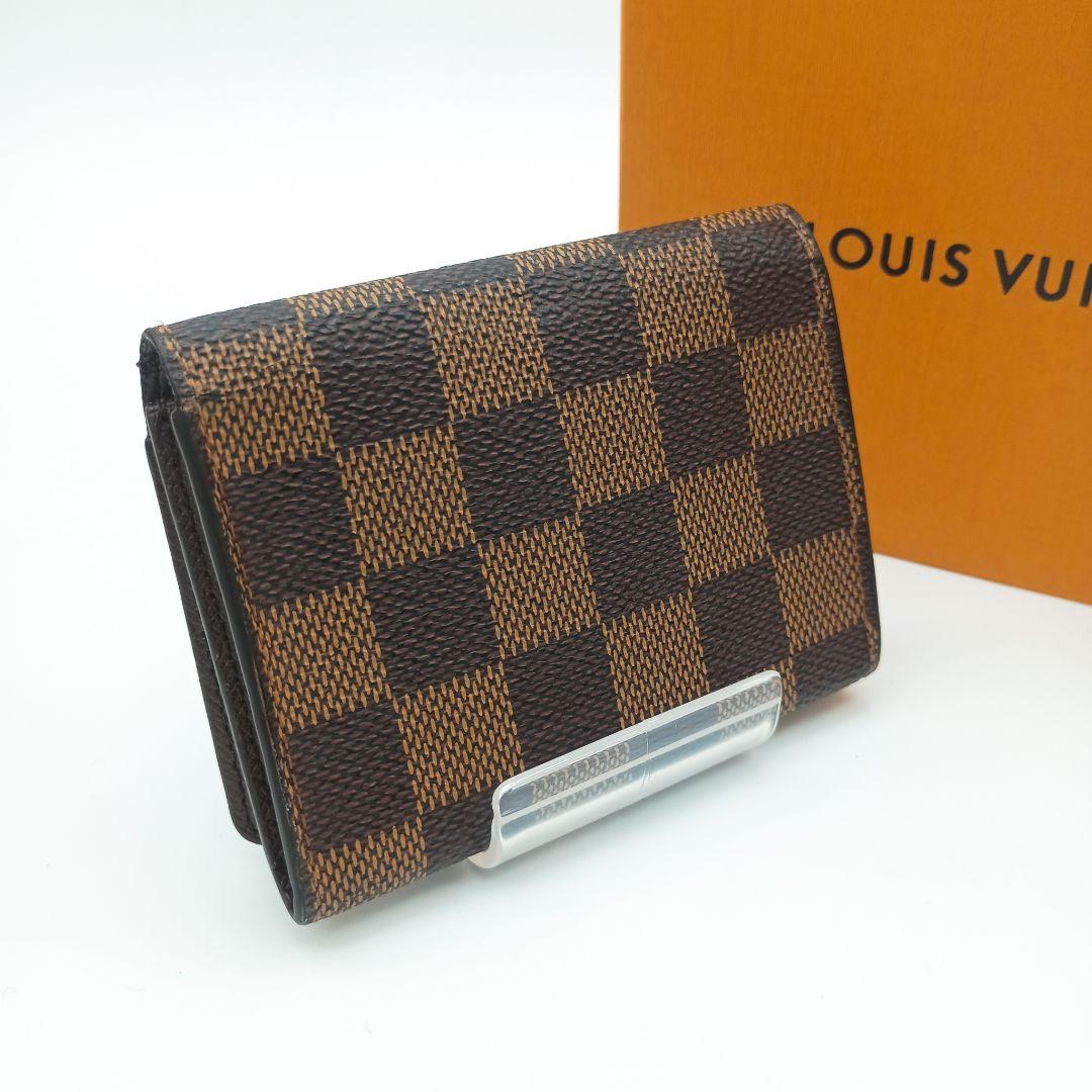【美品S】ルイヴィトン　ダミエ　カルトドゥヴィジット　名刺入れ　カードケース