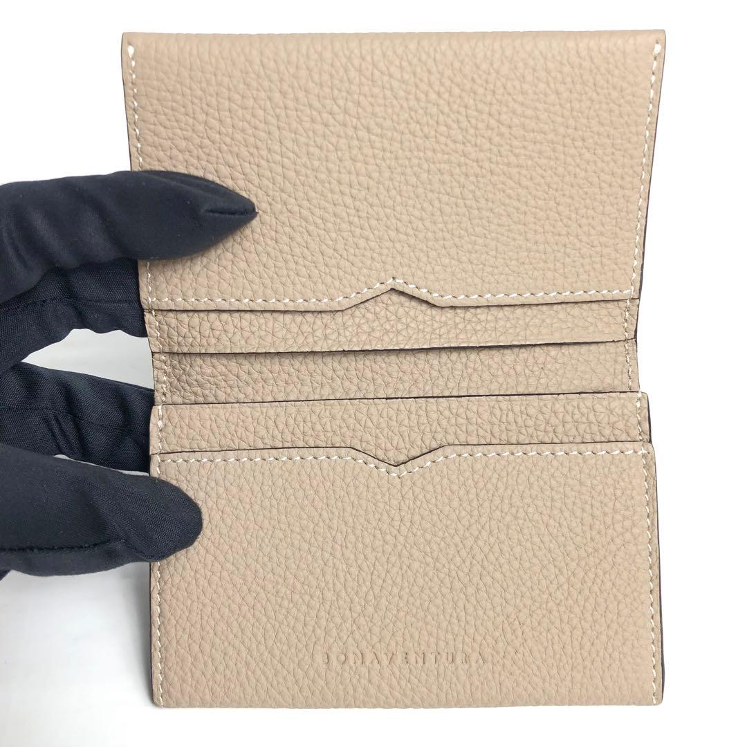 【美品】BONAVENTURA ボナベンチュラ 名刺入れ カードケース グレー系