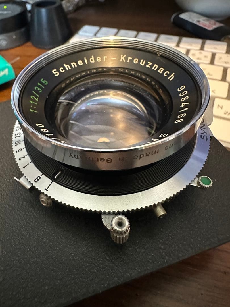 Schneider Symmar 180mm f5.6 初期型 銀鏡胴