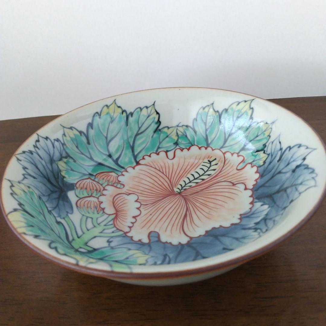染錦牡丹文・鉢・佐藤走波五代・七十九歳・有田焼