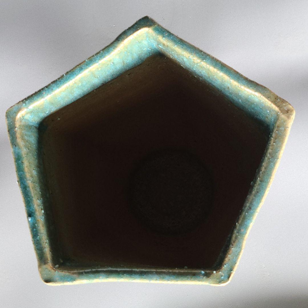 信楽焼 傘立て 緑釉 高さ４９cm