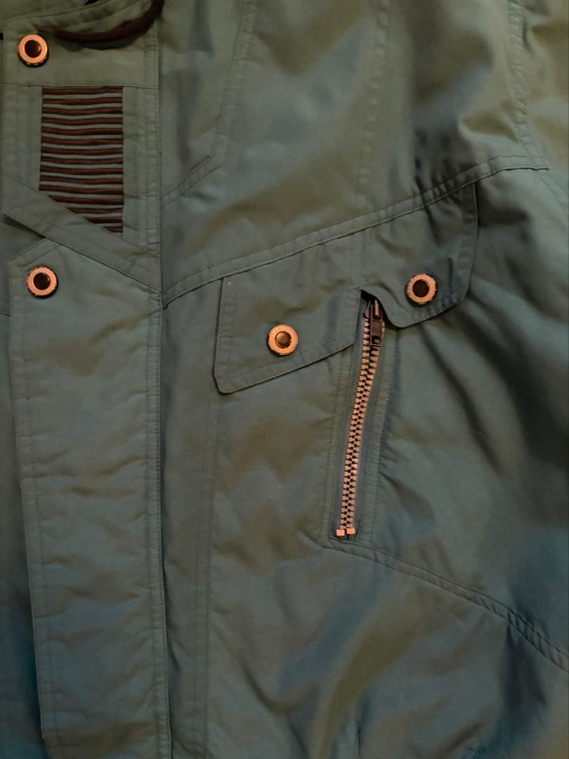 【超希少】アディダス スキーウェア ジャケット ヴィンテージ グリーン L