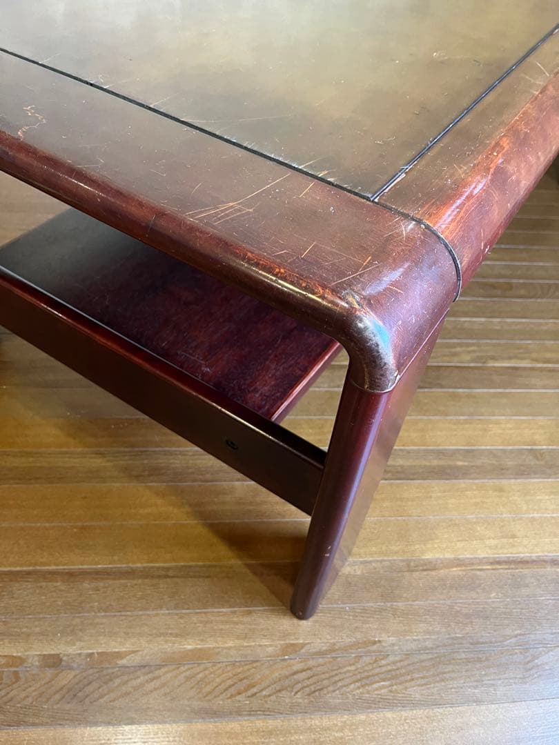 【アンティーク】カリモク 木製 センターテーブル ローテーブル 昭和レトロ