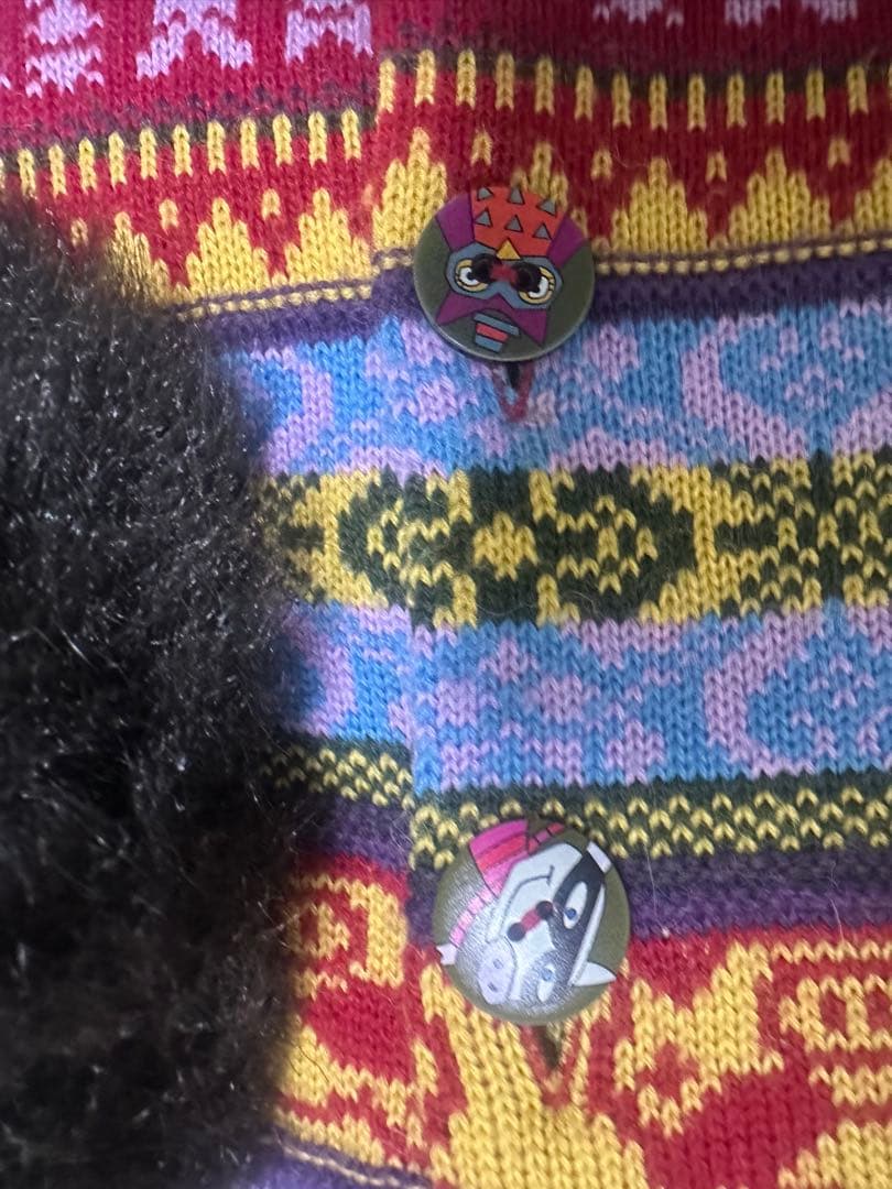 アルペロベロファーケープ付きロングカーディガン