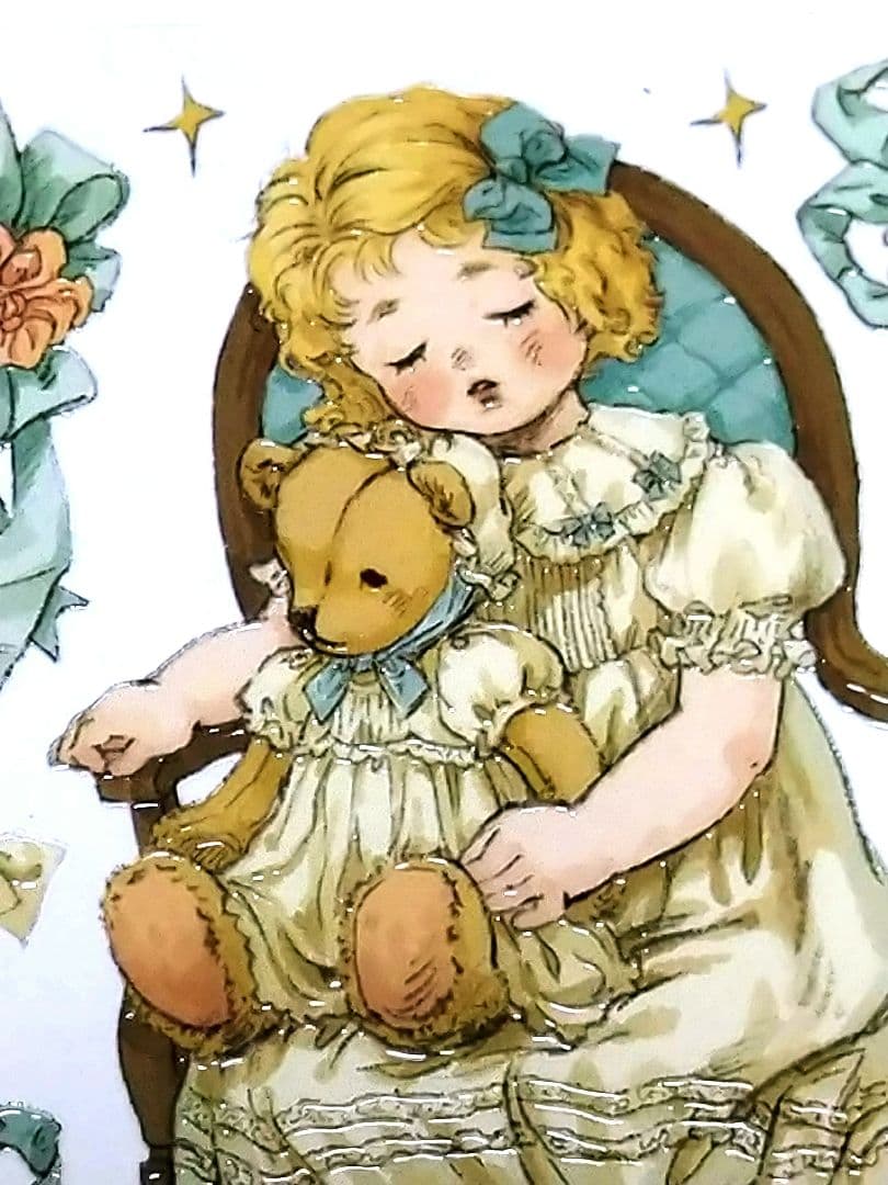 ✩SALE☆J448＃奶油贝利尼(水晶)切り売り海外人物マステ女の子