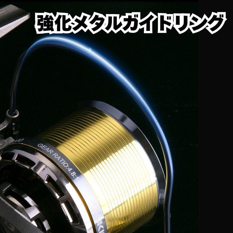 大型 スピニングリール 12000番 大物 ねじ込み式 リール 遠投 釣り