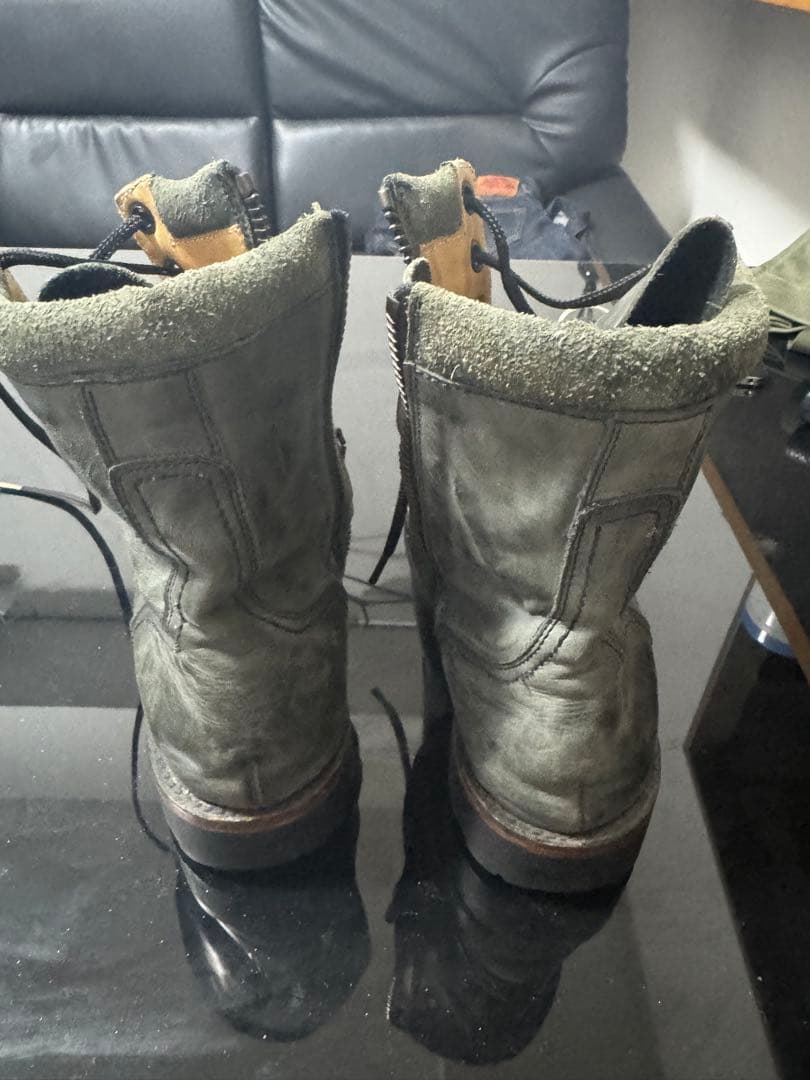 NUMBER(N)INE ナンバーナインサイドジップシースアップブーツ黒