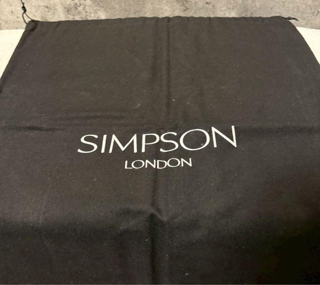 SIMPSON LONDON ブリーフバック ネイビー
