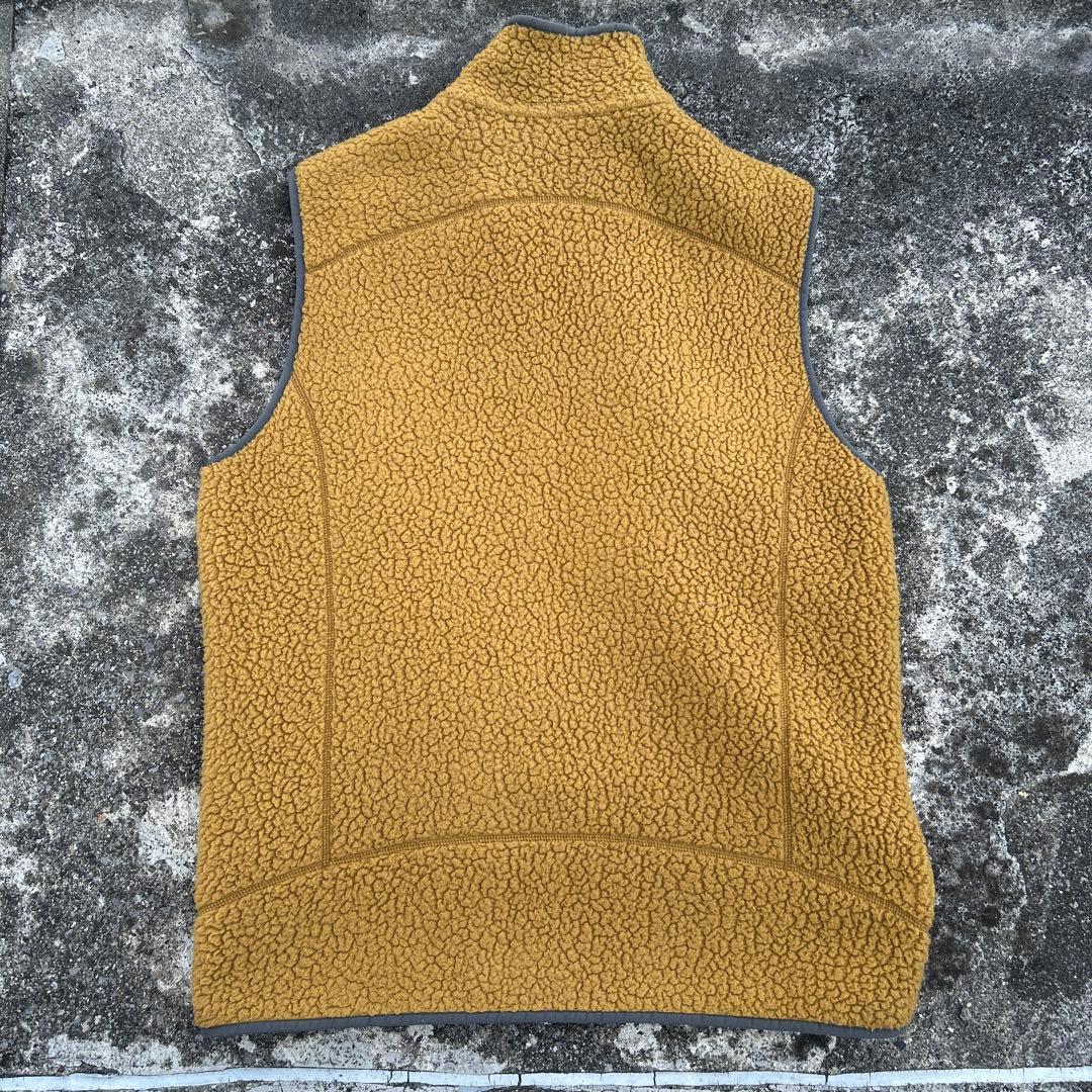 patagonia フリースベスト L イエロー