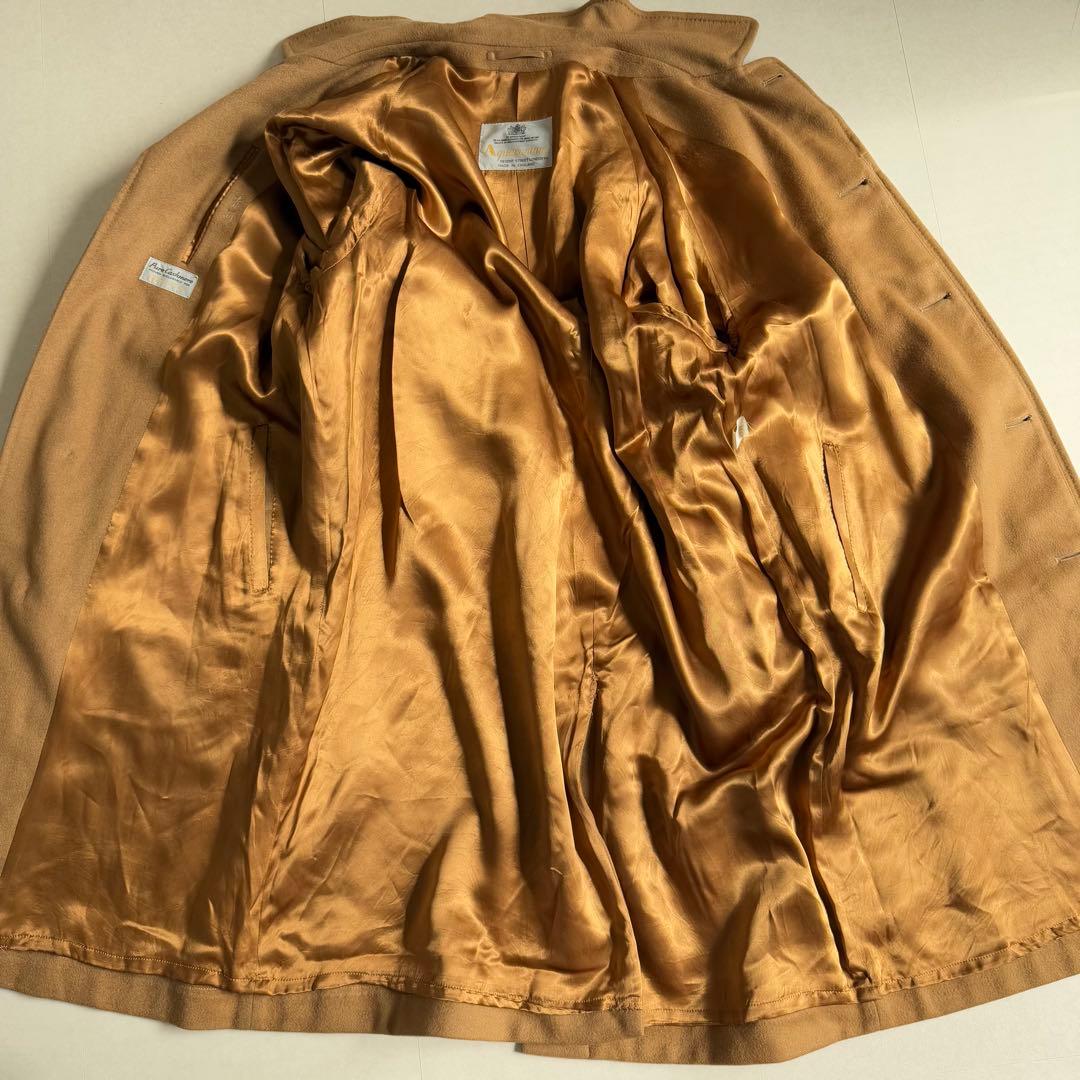 アクアスキュータム ピュアカシミヤ バルカラーコート 英国製 C751