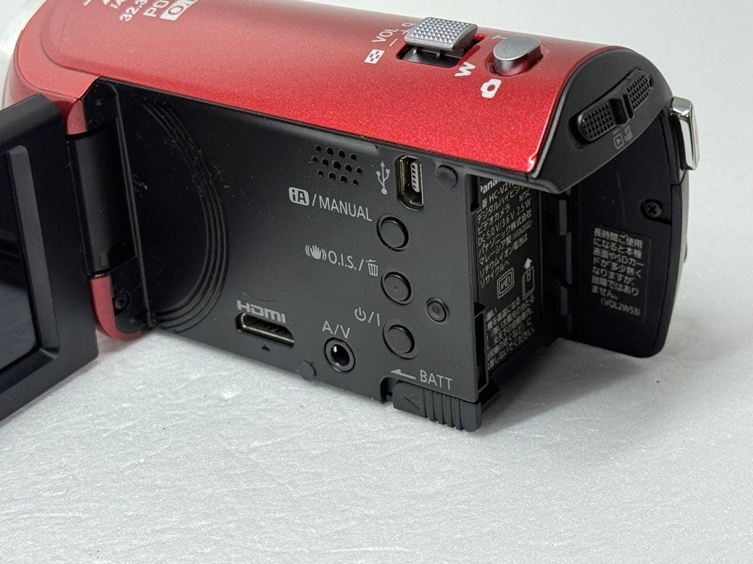 Panasonic HC-V210M レッド 動作確認済 フルHD ビデオカメラ