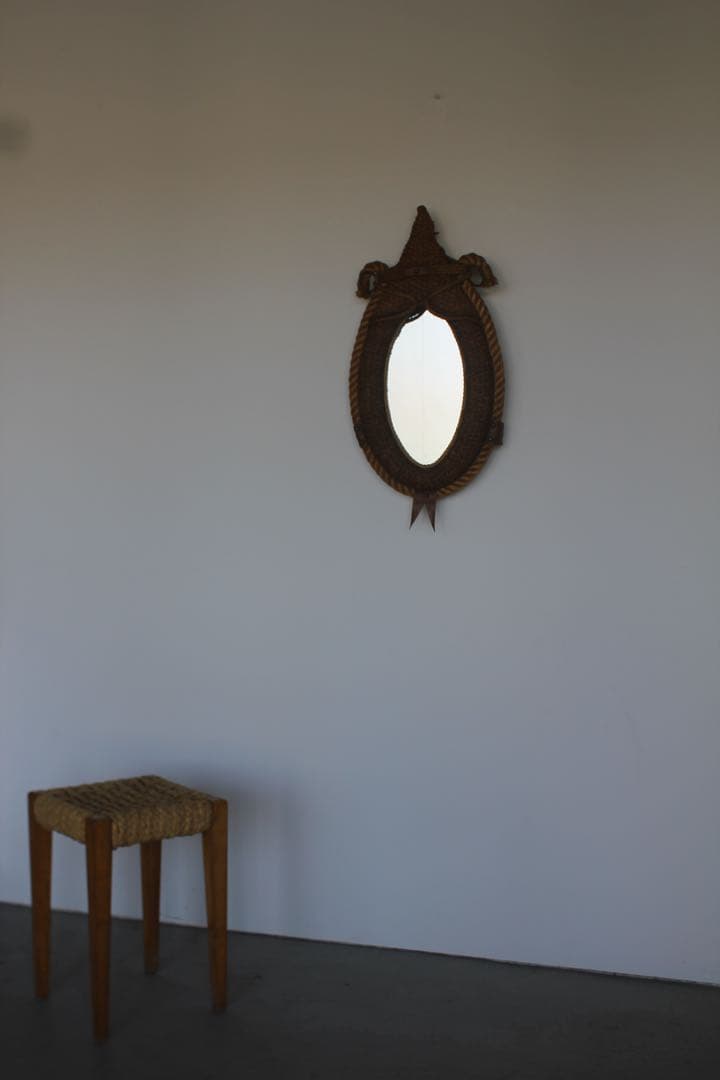 Audoux Minet オードミネ ロープミラー　壁掛け鏡 ヴィンテージミラー