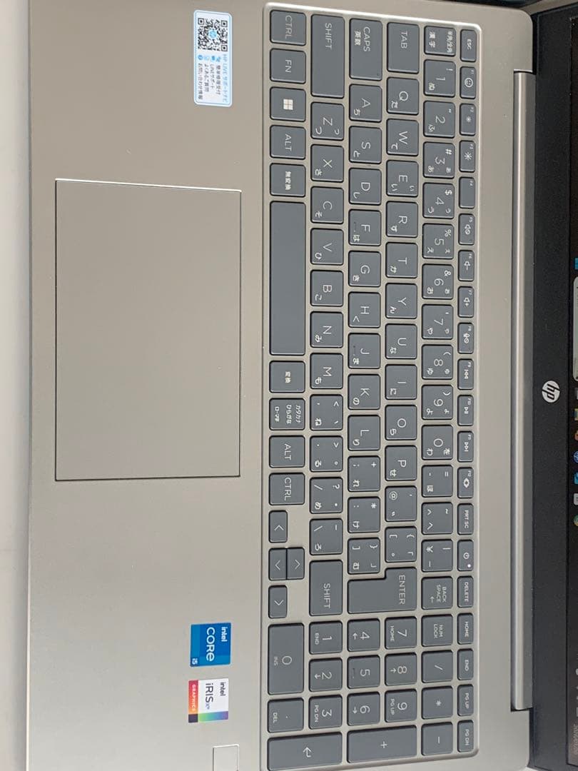 美品 ノートパソコン HP 15-fd インテル第13世代