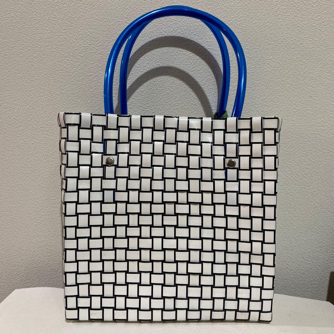 N*☆様 【新品・未使用】マルニマーケット かごバッグ ステンシルバッグ 白 フ