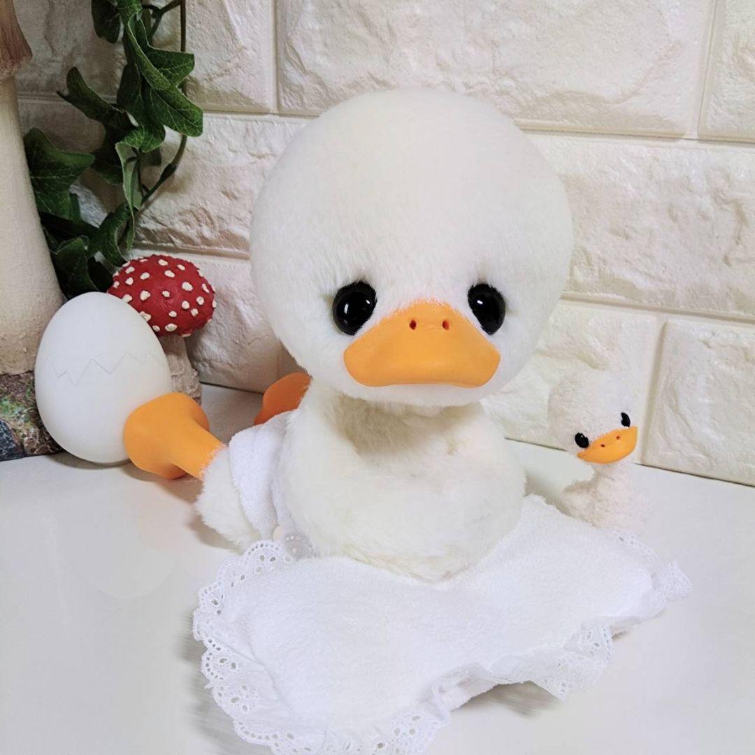 ぬいぐるみ✽アートドール✽アヒルのぴっぴちゃん✽大サイズ