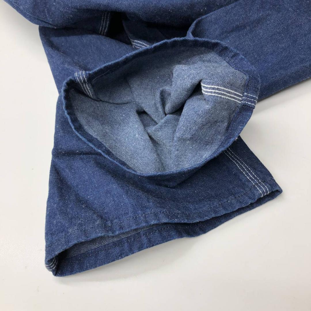 USA製 ラウンドハウス デニムオーバーオール サロペット 濃紺 W42