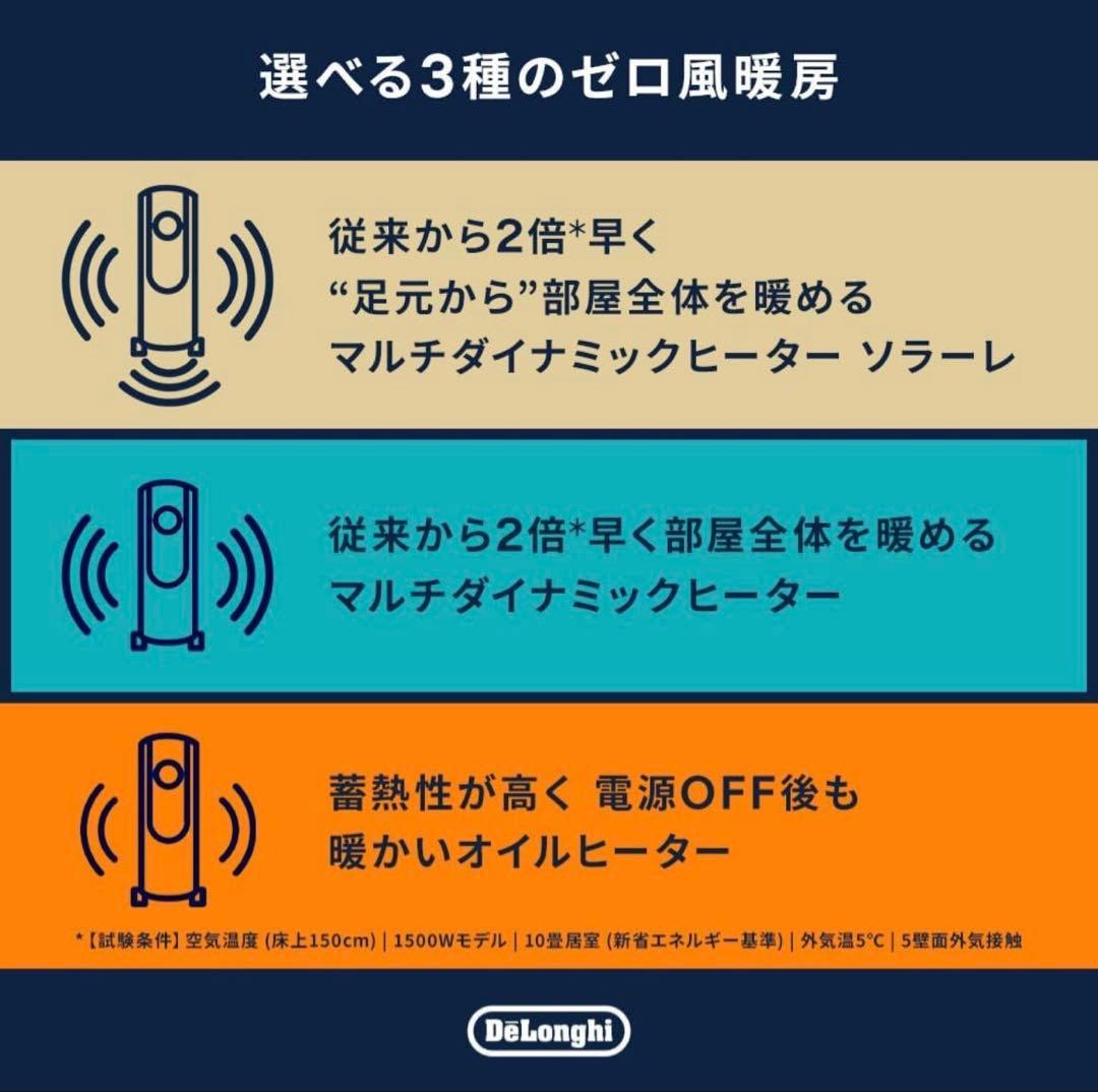 DeLonghi Multi Dynamic Heater オイルヒータ6〜8畳