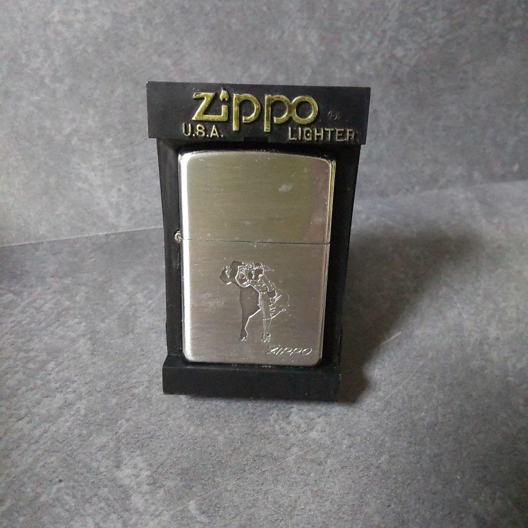 【2002年】Zippo ジッポライター★ GIRL【ヴィンテージ】中古品