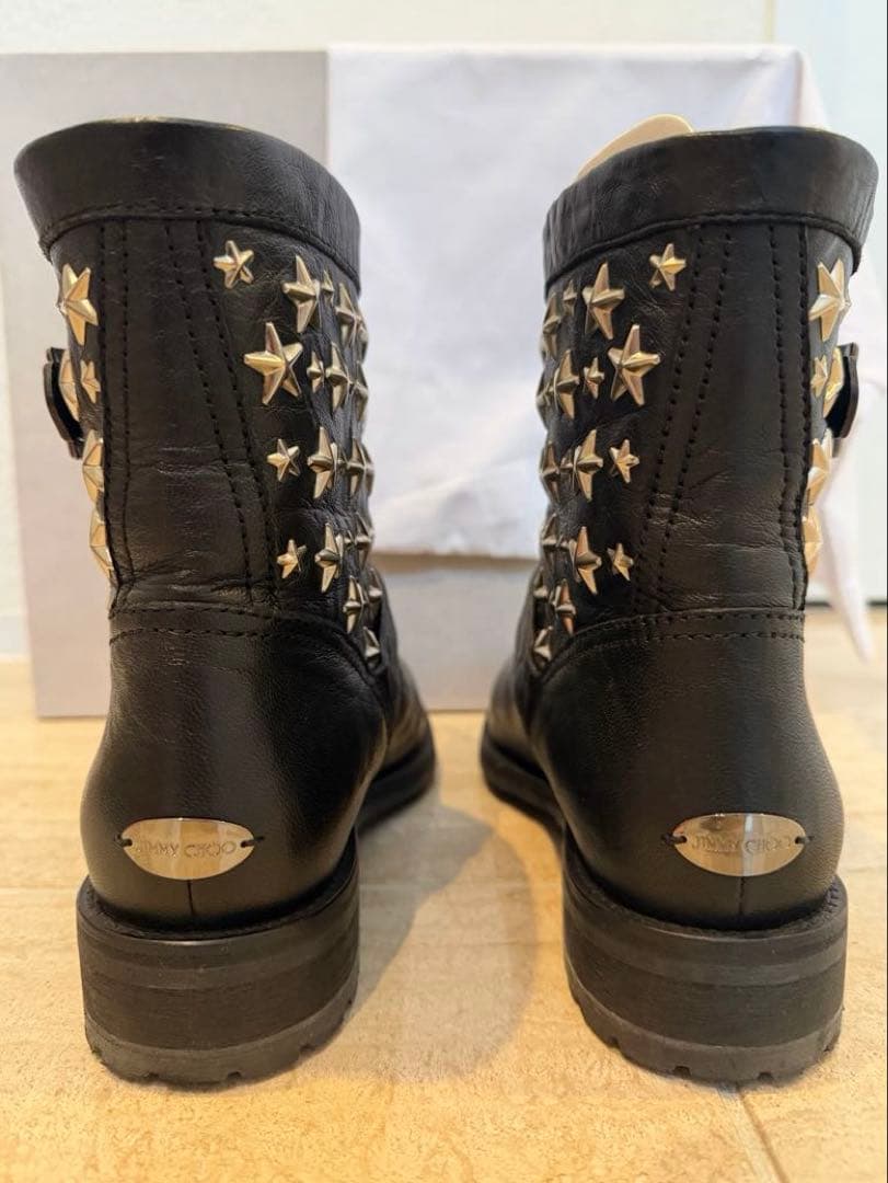 JIMMY CHOO ジミー チュウ スタースタッズエンジニアブーツ サイズ36
