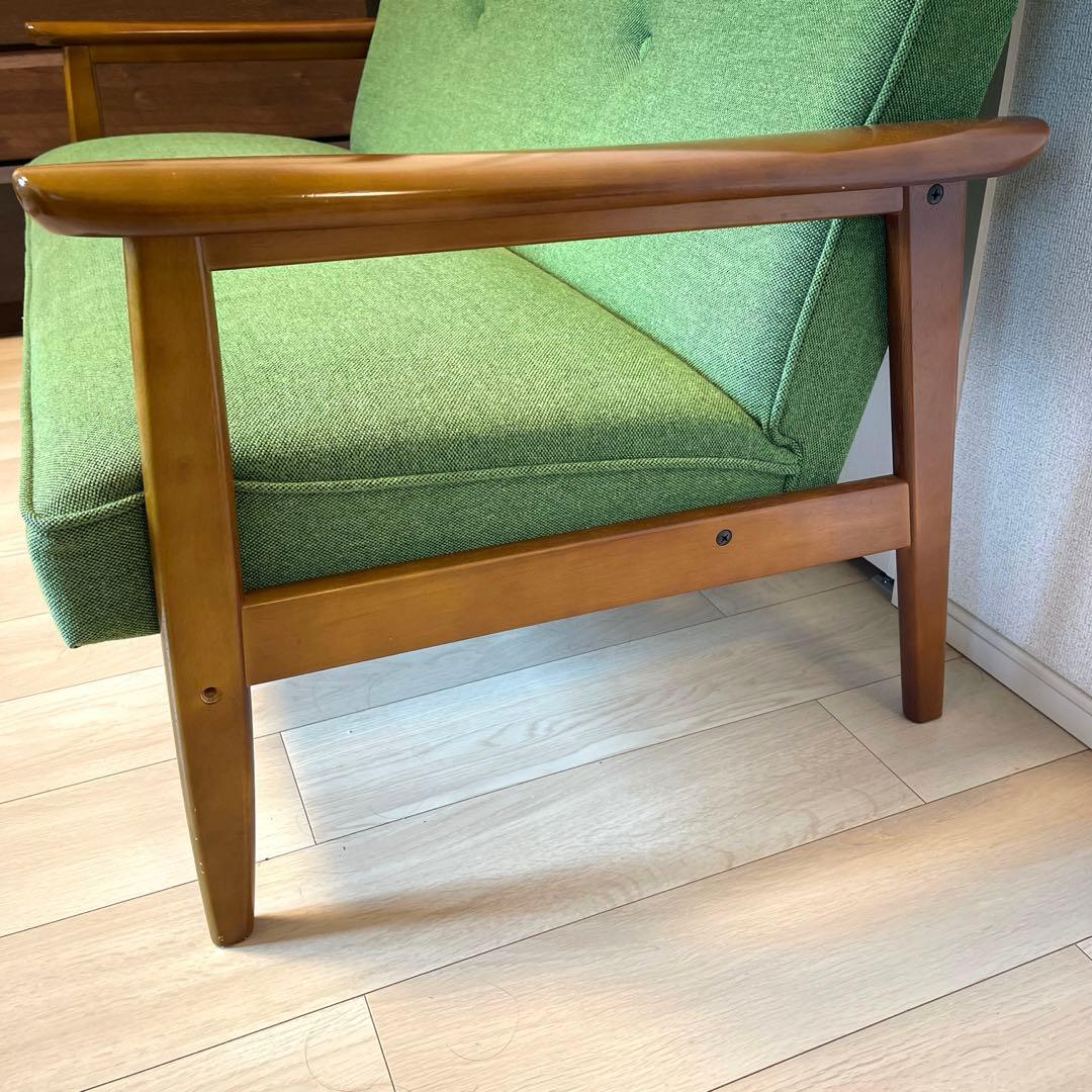 【カリモク60】2人掛けソファ Kチェア（タープグリーン）生産終了モデル