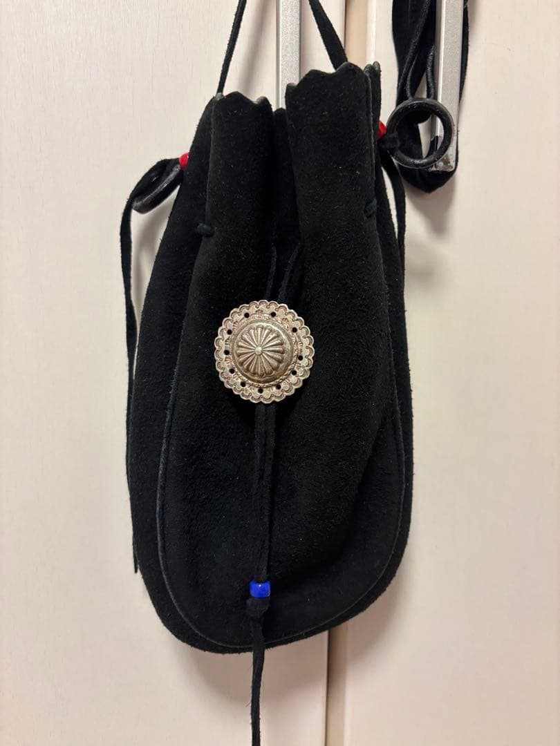 極美品 ゴローズ 巾着ポーチ Lサイズ フラワーコンチョカスタム goro’s