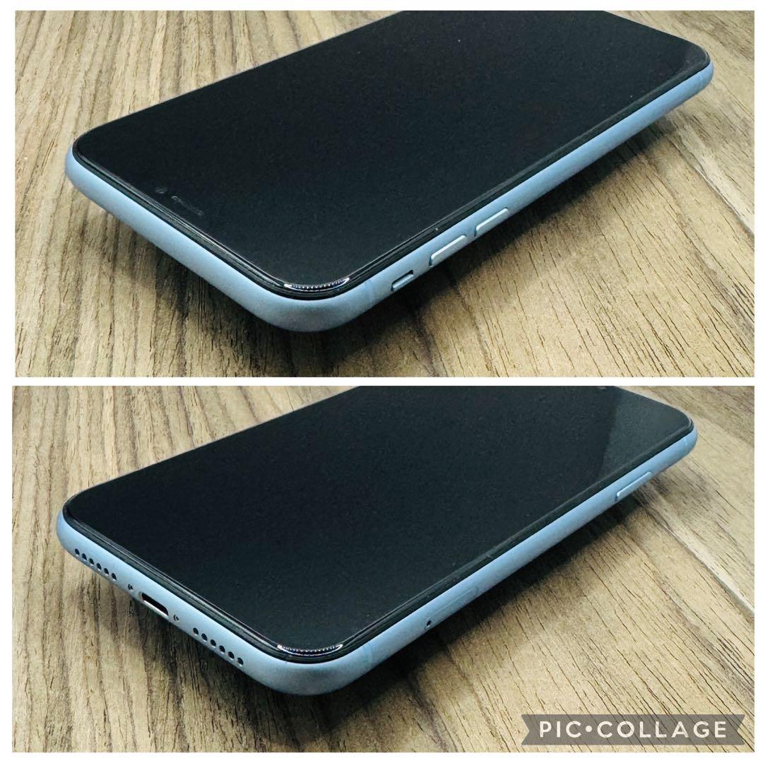 【美品】iPhoneXR ブルー 256GB SIMフリー 新品バッテリー