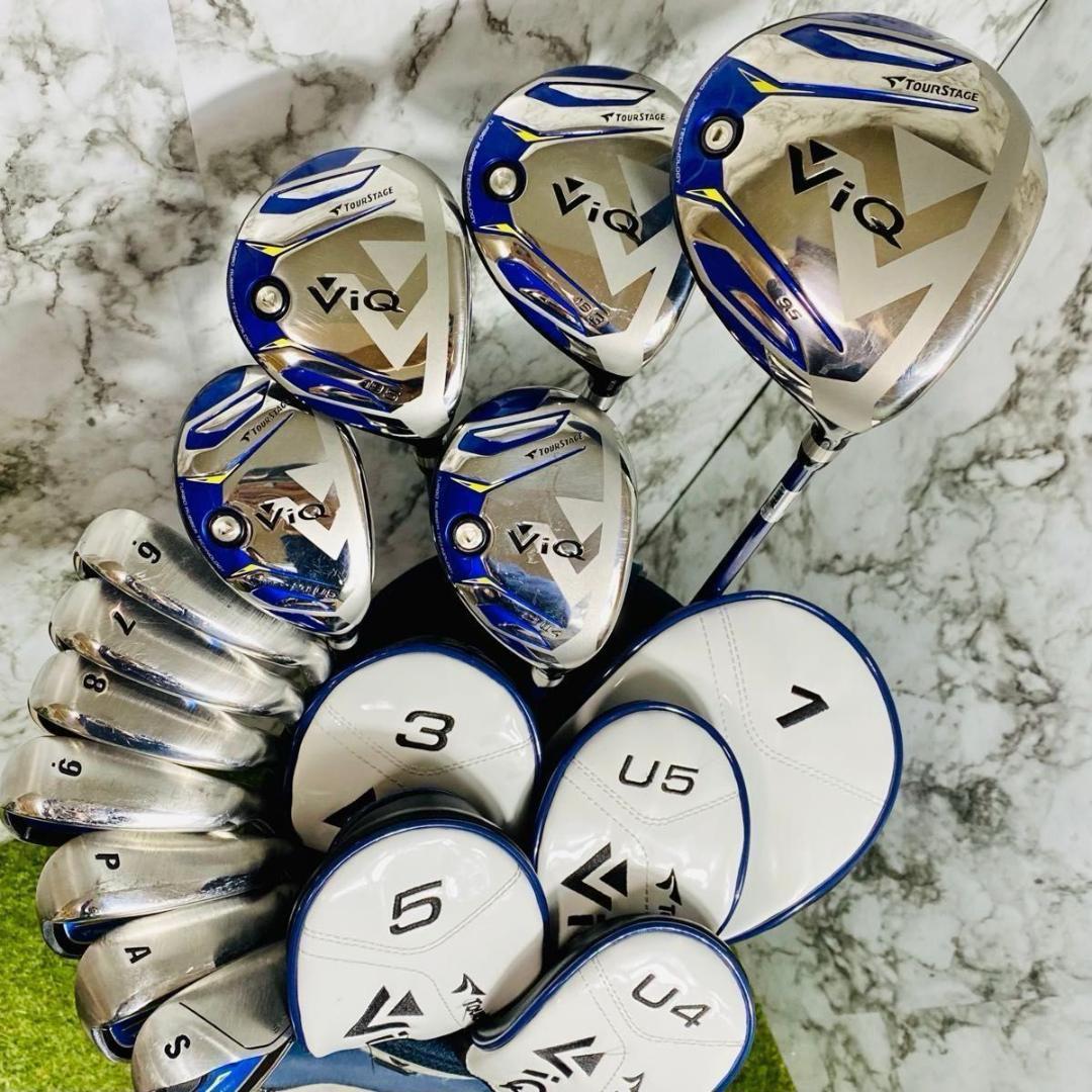 【美品】CB無 ツアーステージ ViQ 2023 メンズゴルフセット 12本 S