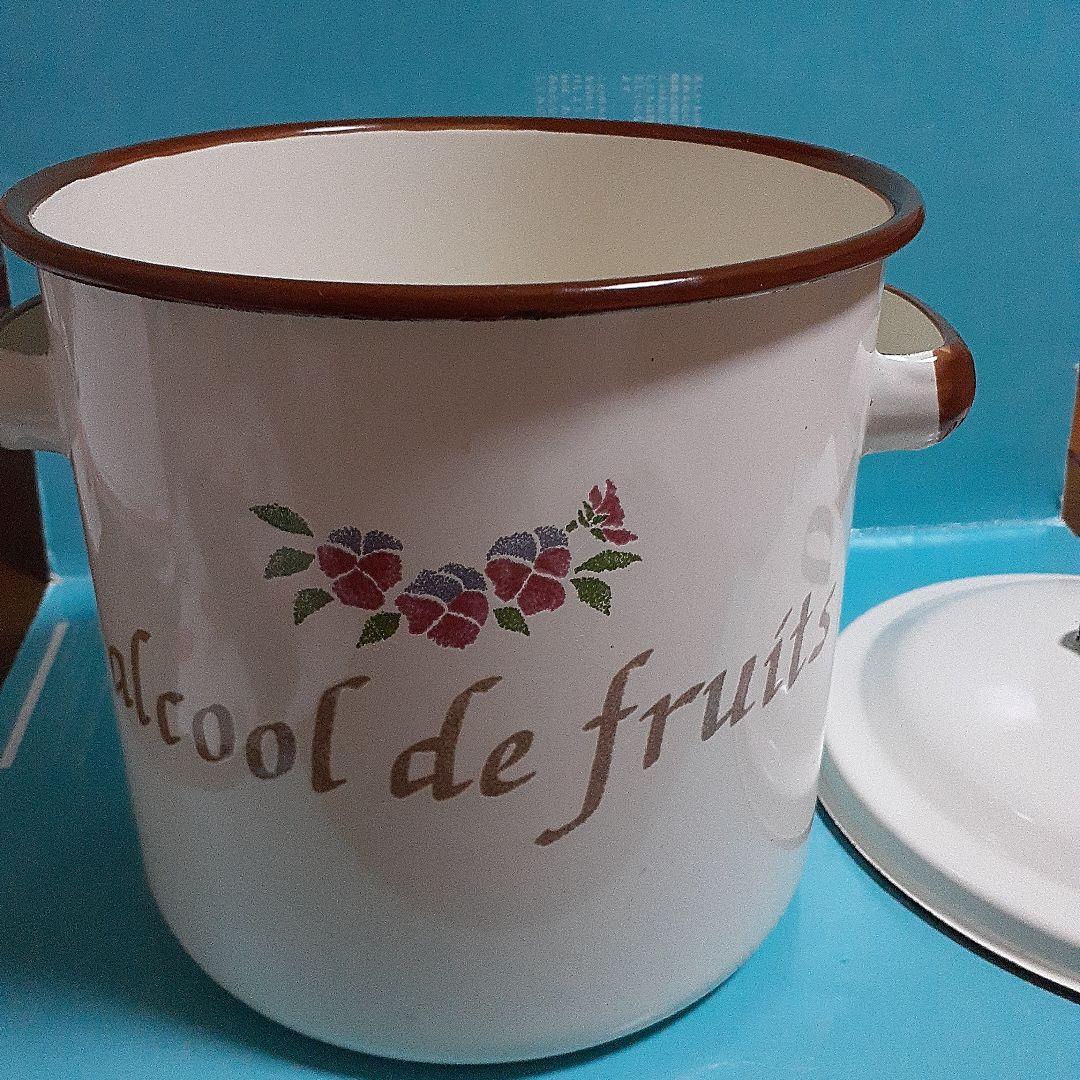 ホーロー保存容器 花柄 大容量