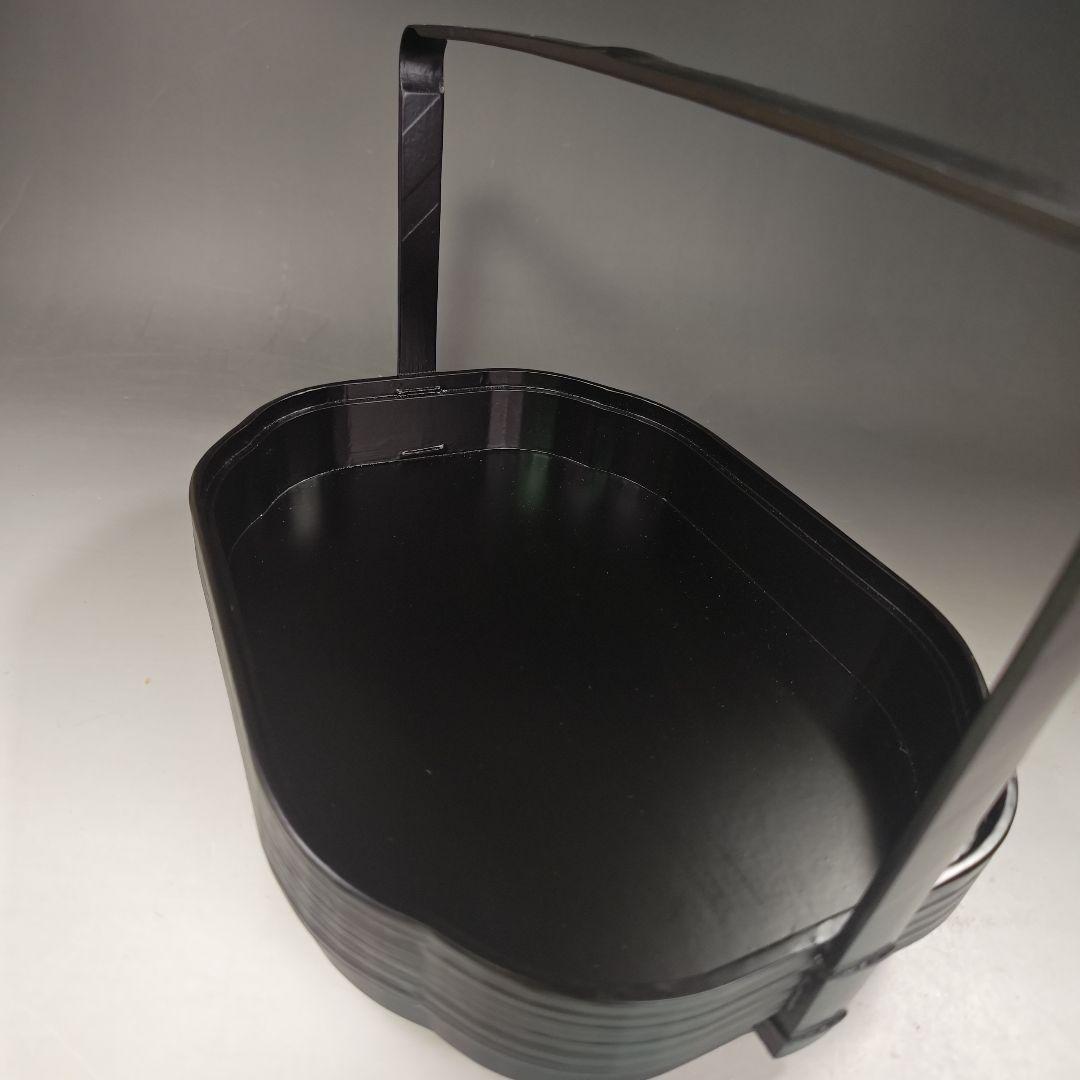 イ934 煙草盆『海田宗恵』『三代宗旦好写　一閑手付木瓜型　莨盆　胡桃足　共箱』