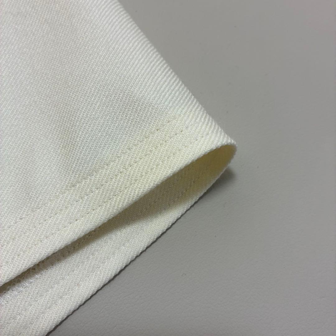 ebure エブール☆ボウタイケープライクカットソー 38 オフホワイト