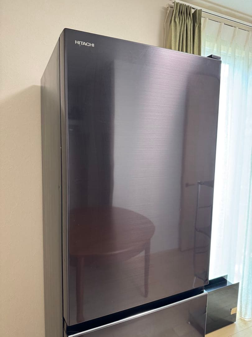 choco　HITACHI 日立 375L 冷蔵庫 R-V38KV(K)