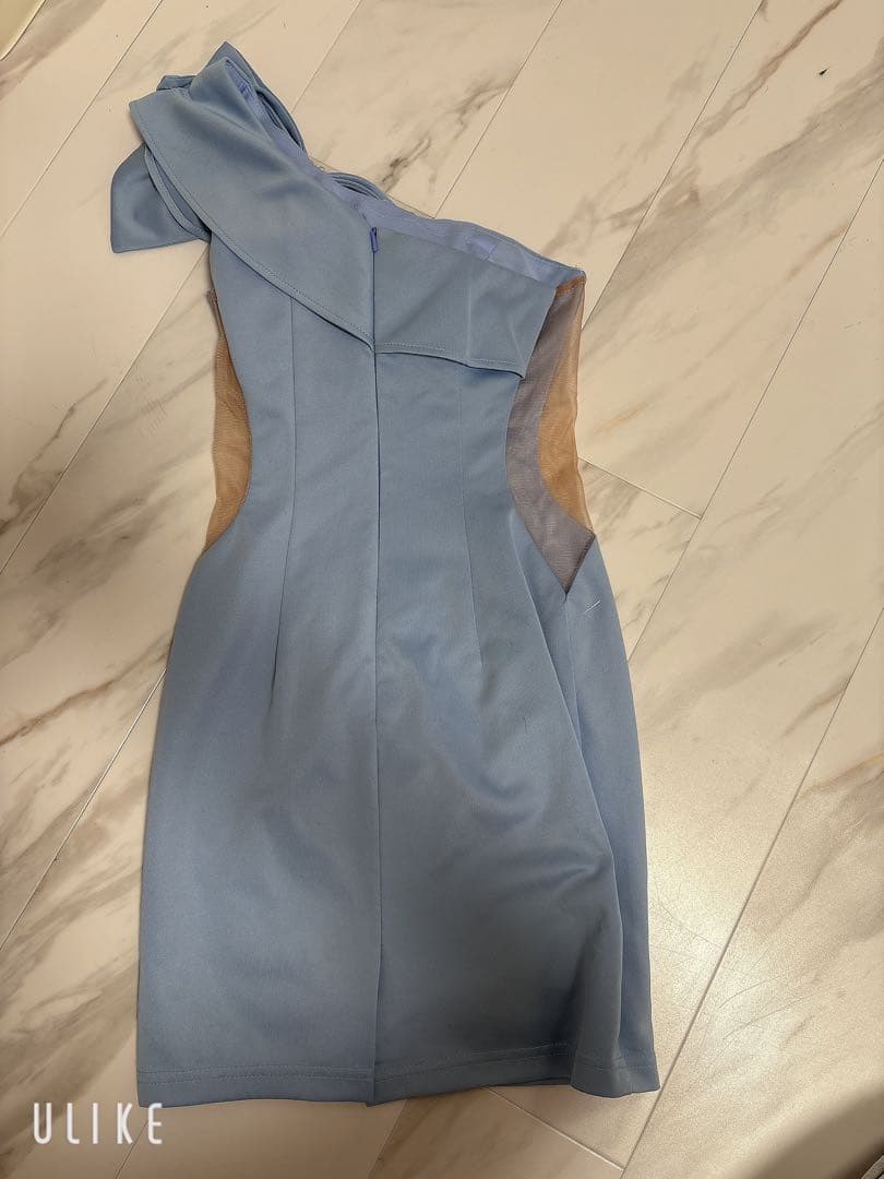 angelRワンショルダー ドレス ブルー