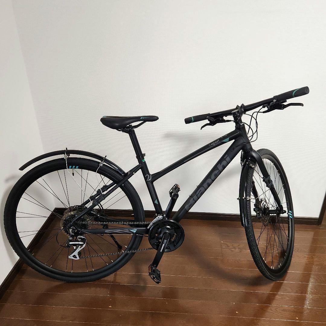 美品【名古屋・手渡限定】ビアンキ★c-sport2 43サイズ ブラック