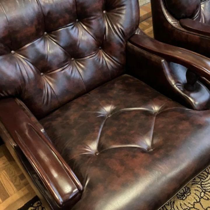 ☆1人がけソファー1個　青栁の椅子　大分県こげ茶　茶　昭和レトロ