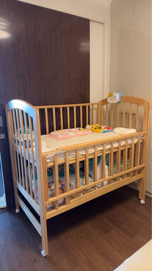 KATOJI ベビーベッド W127cm D70cm H82cm