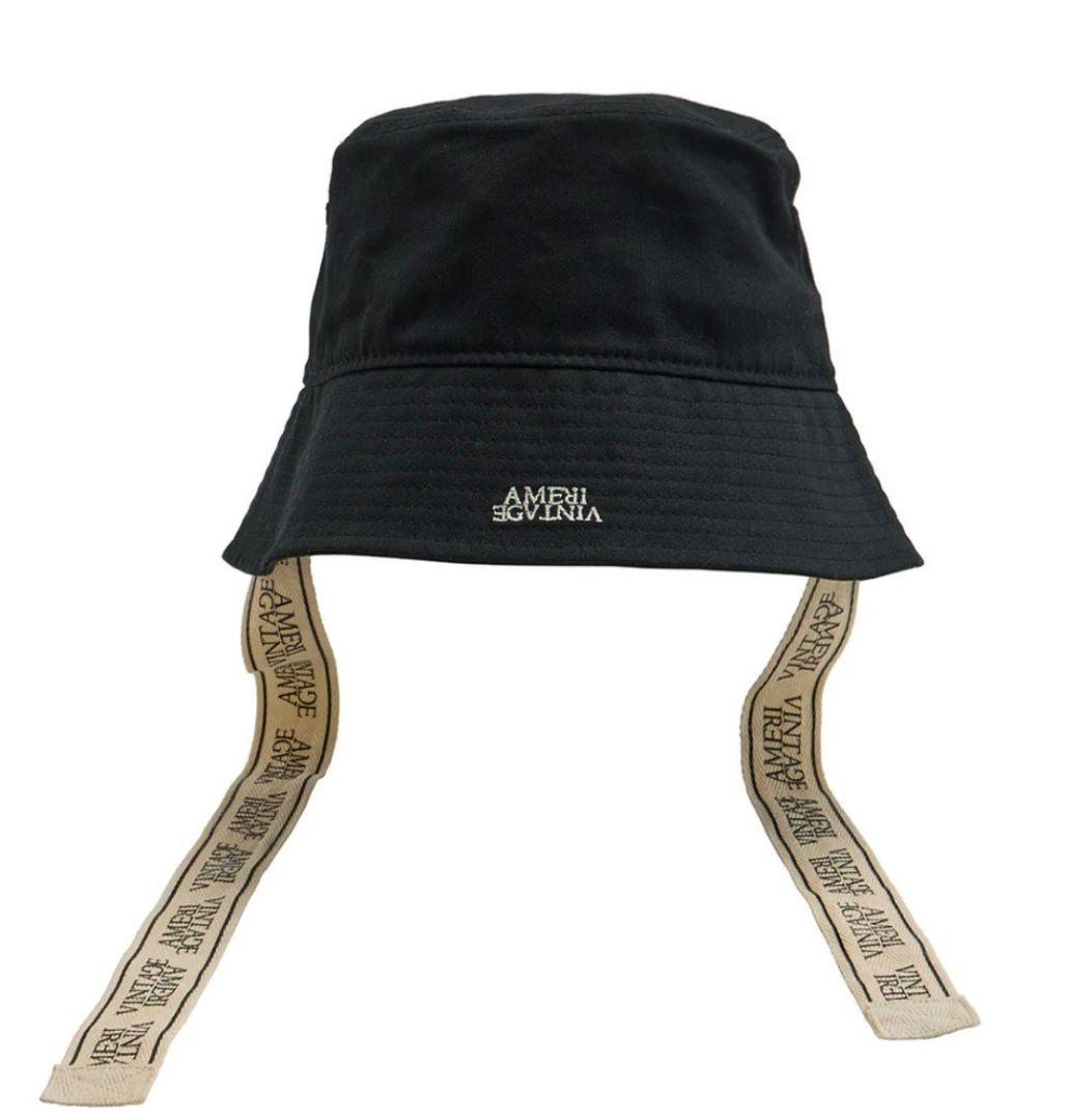 NEW ERA×Ameri LOGO TAPE BUCKET HAT　黒