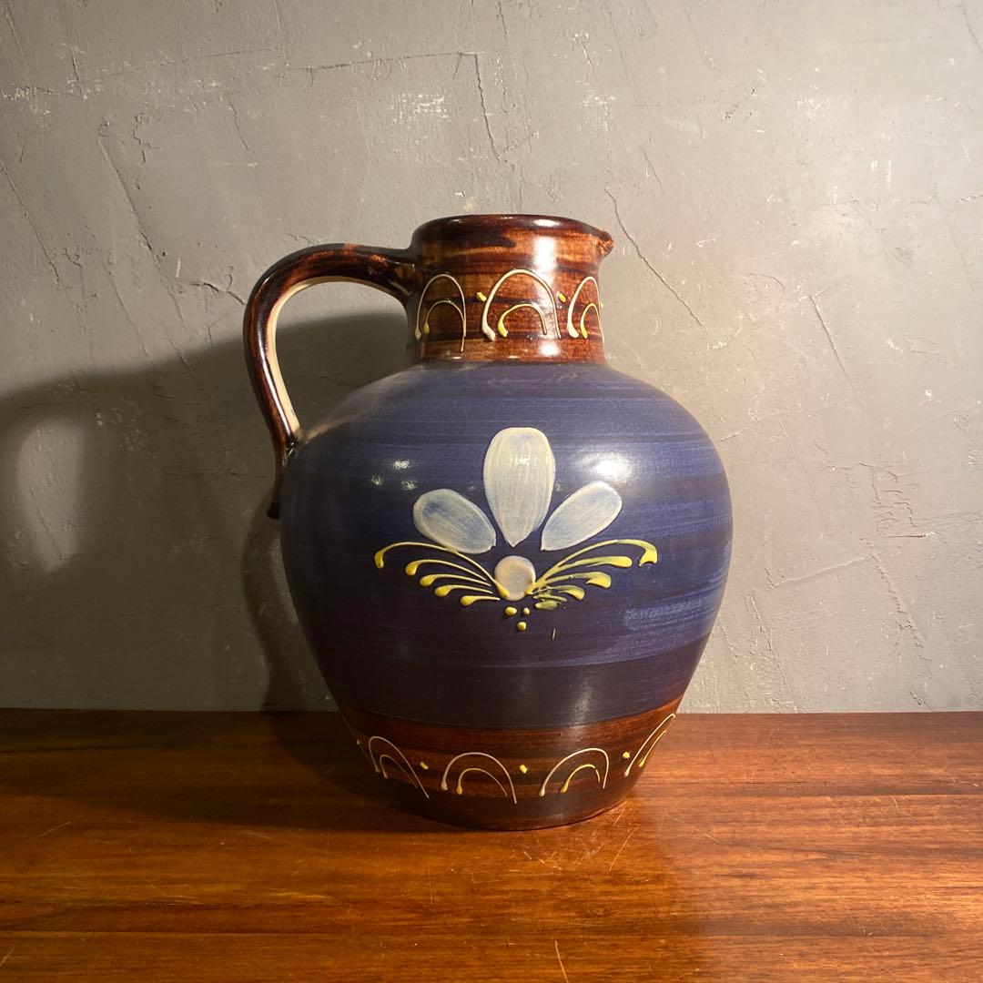 ヴィンテージ フラワーベース ヨーロッパ 水差し ファットラヴァ インテリア