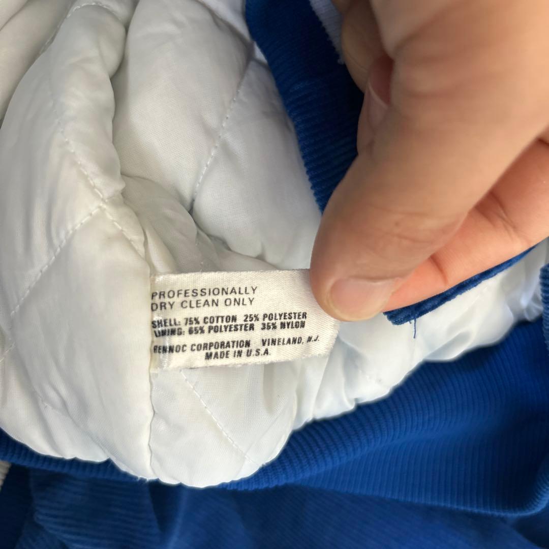 コーデュロイ 背面ロゴ 70s USA製 RENNOC スタジャン キルティング