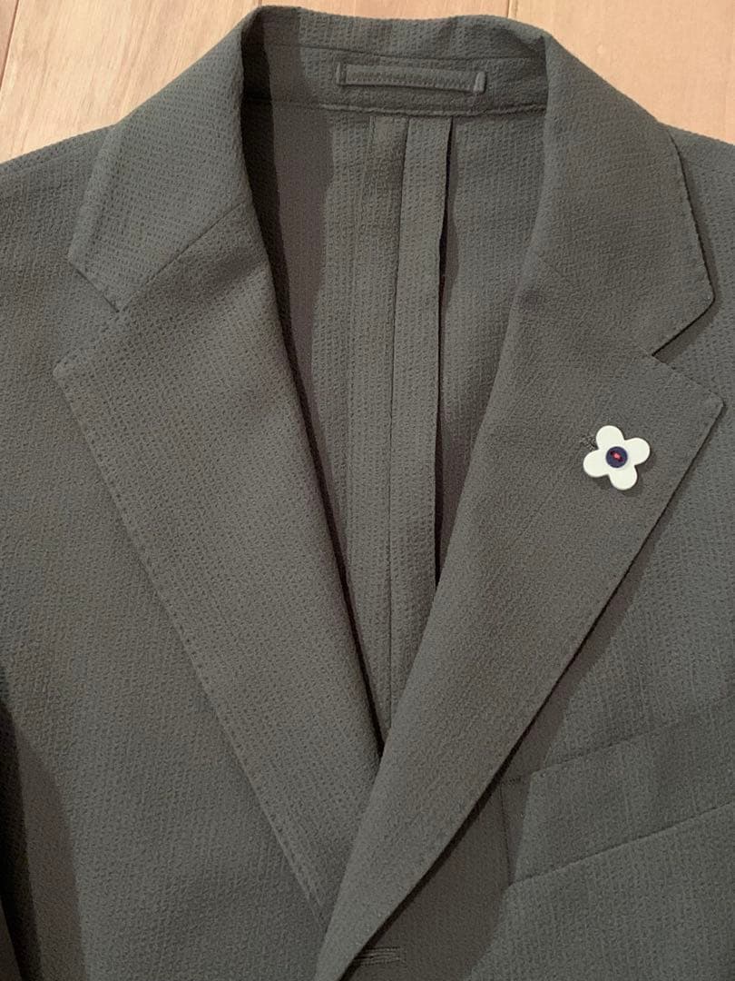 【美品】LARDINI〈ラルディーニ〉春夏スーツ　※仕立て直しあり