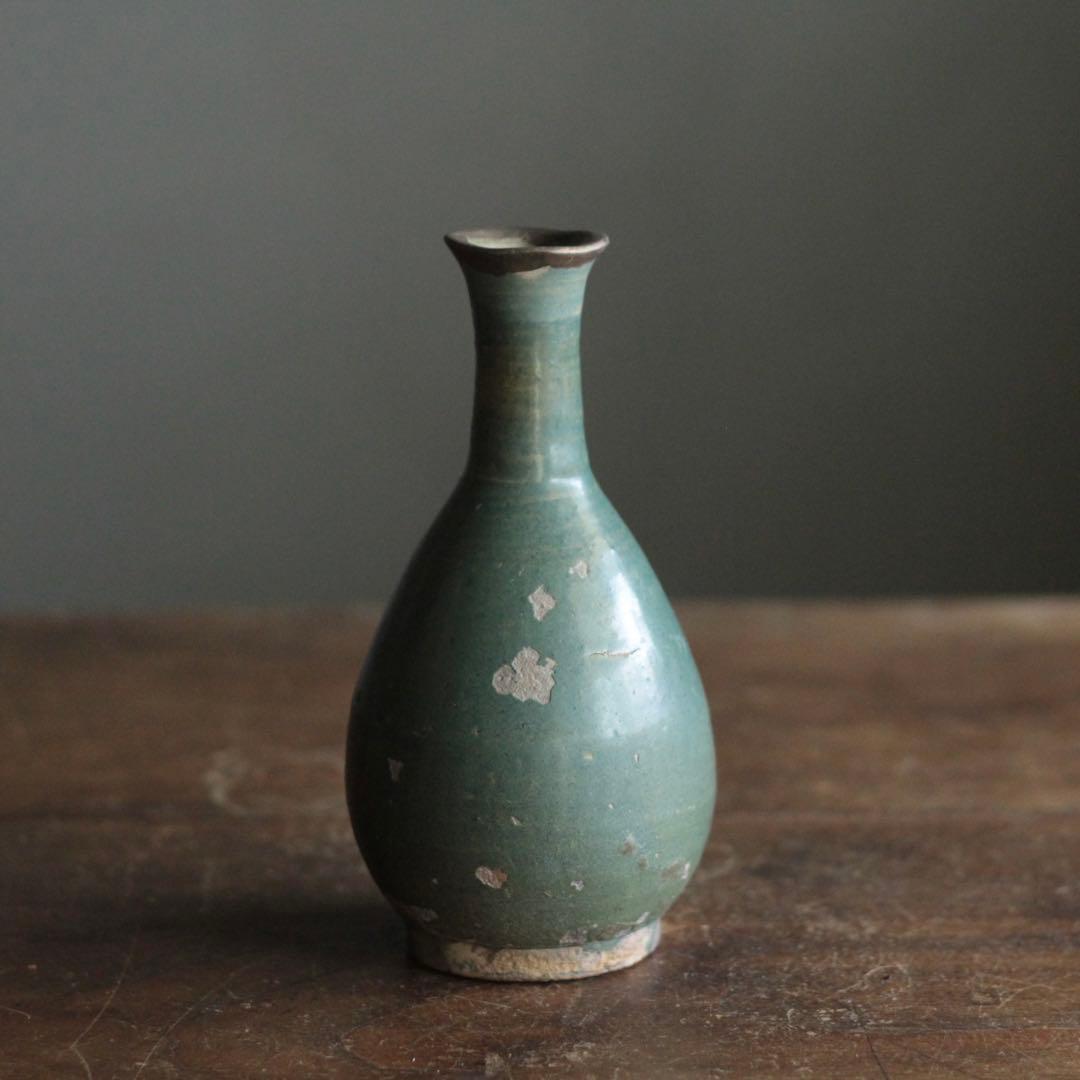 緑釉 徳利 唐津 壺屋 龍門司 酒器 古美術 古道具 アンティーク