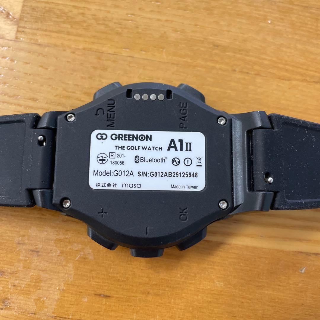 あーす　GREENON ゴルフウォッチ A1 II ブラック