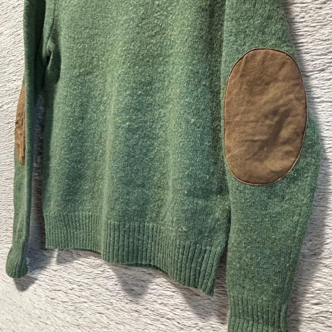 RRL ダブルアールエル　エルボーパッチウールセーター　XS ポロラルフローレン