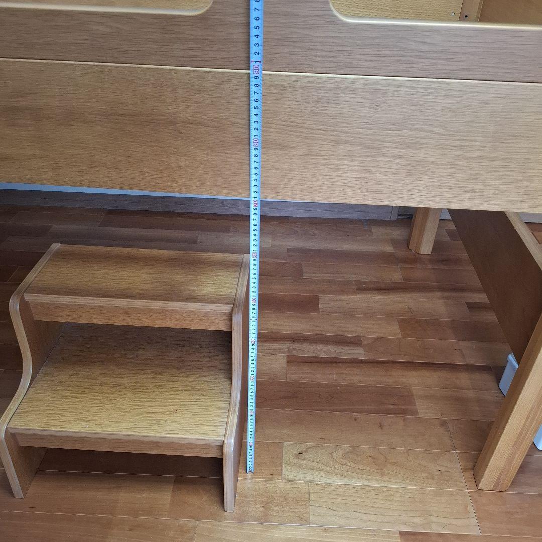 お値下しました！ACTUS ファズル　キッズベッド　ロフトベッド ステップ階段付