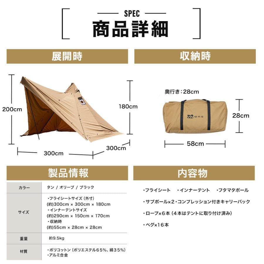 WAQ Alpha TC SOLO DX タンカラー フロントウォールセット
