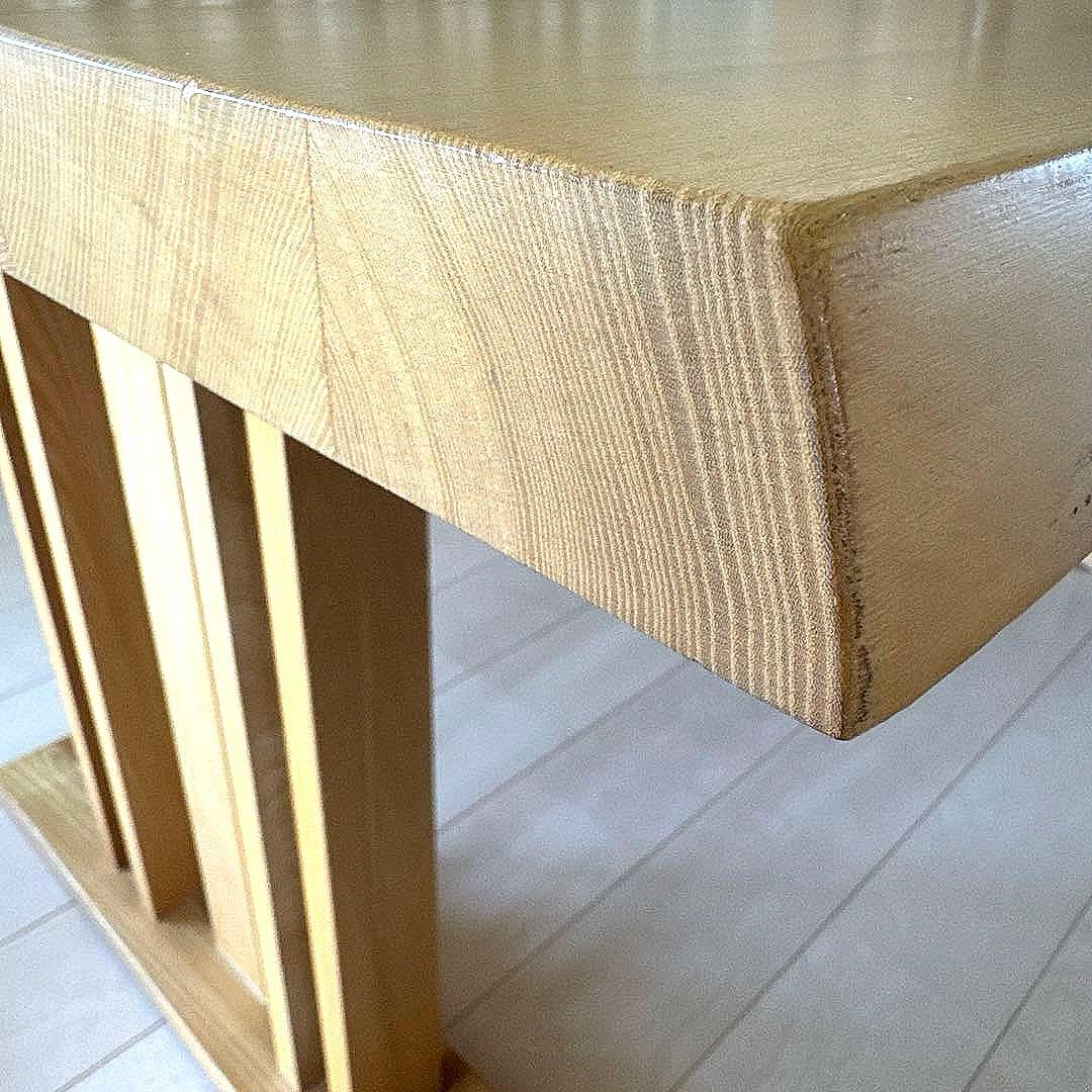 天然二レ無垢材　ダイニングテーブル