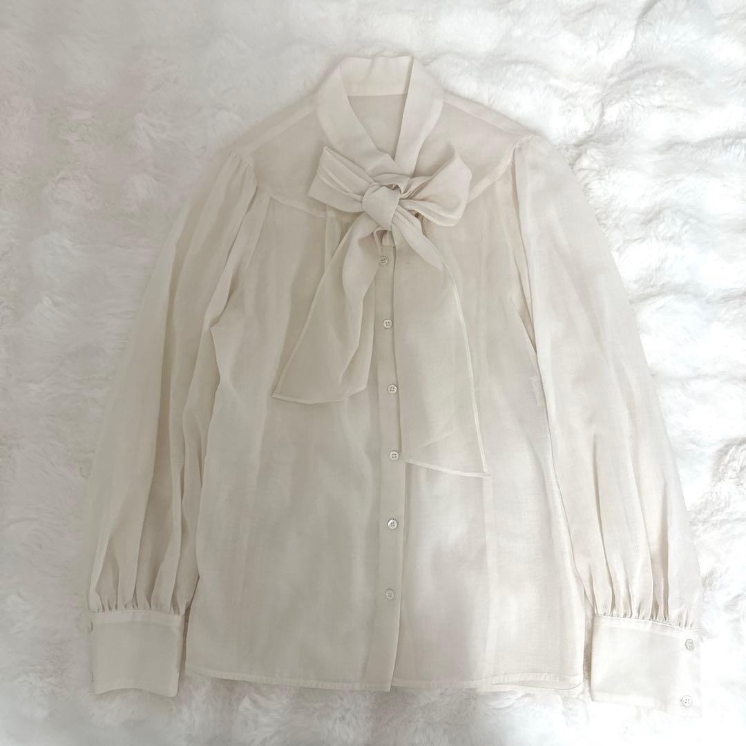美品　ANAYI アナイ　ボウタイ ブラウス 38 シャツ