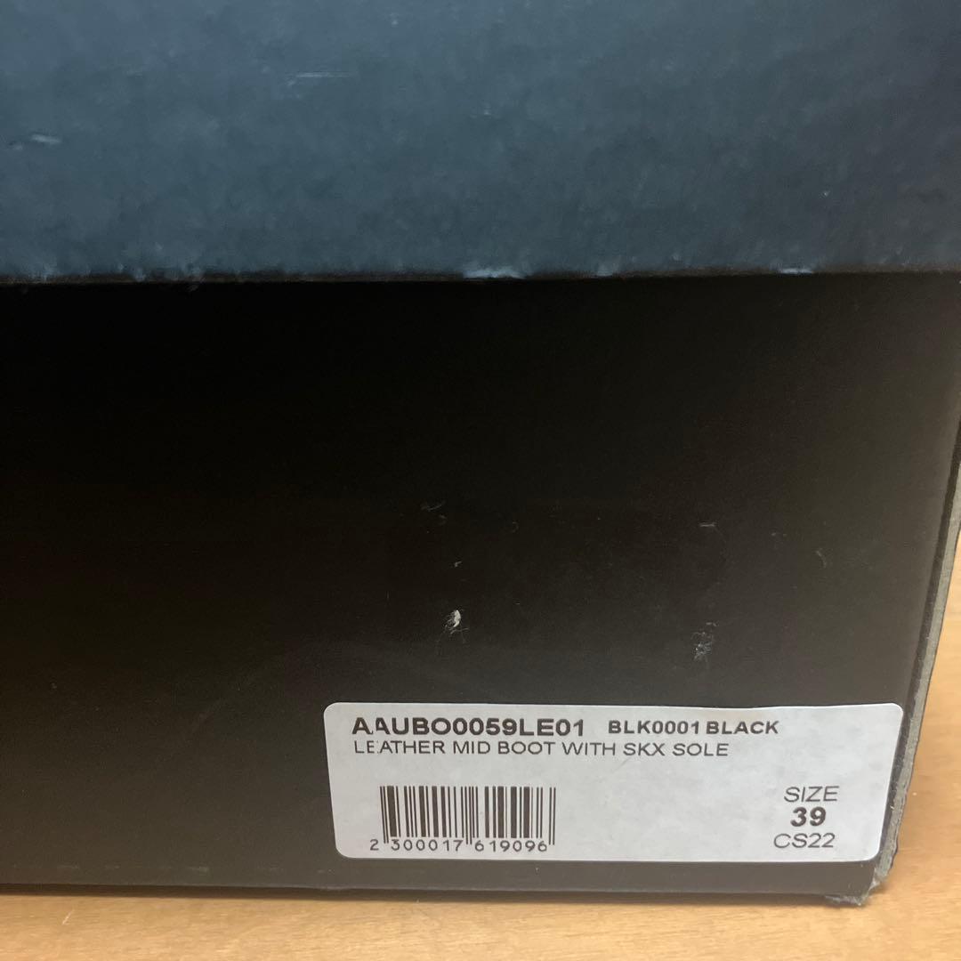 1017 ALYX 9SM ブラック エラスティック ブーツ