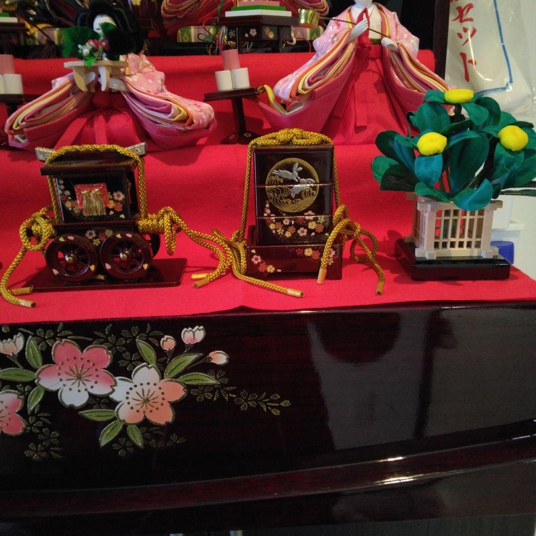 ひな人形　三段収納飾り　福仙　Ｗ-93275